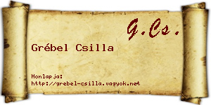 Grébel Csilla névjegykártya