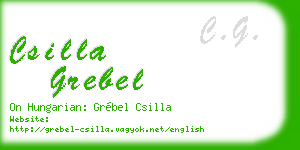 csilla grebel business card