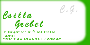 csilla grebel business card